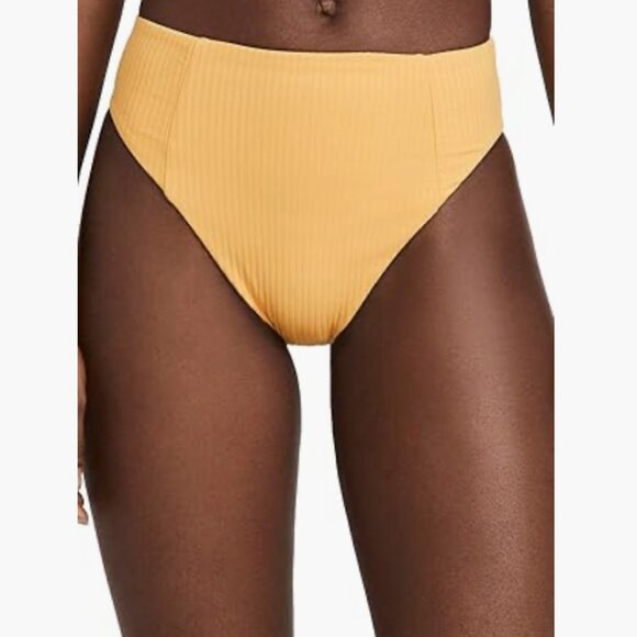 Women's Sienna High Waist Bottoms Iced Mango EcoRib Orange M 8257